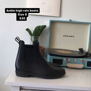 Ankle high rain boots